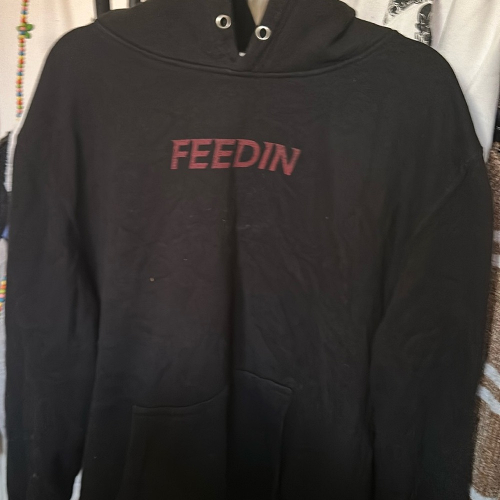 Black hoodie with design